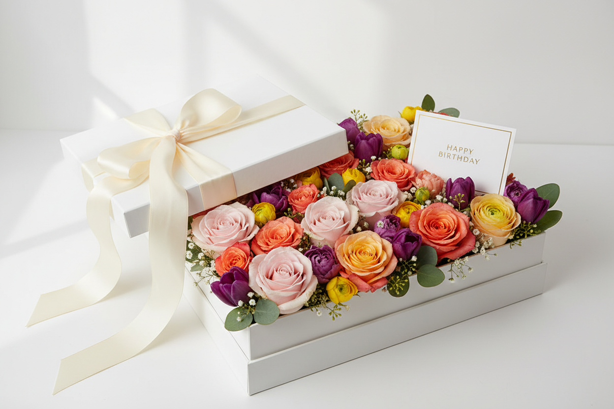 Blumenbox zum Geburtstag – persönlich statt Standard